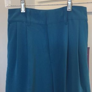 NWT Sergio Hudson for Target turquoise wide leg pants